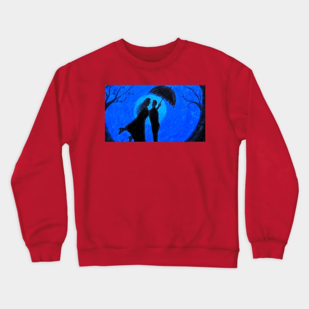 Rain Lover Crewneck Sweatshirt by Sanjib Drawings Store 